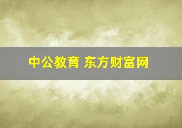 中公教育 东方财富网